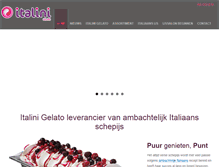 Tablet Screenshot of italinigelato.nl
